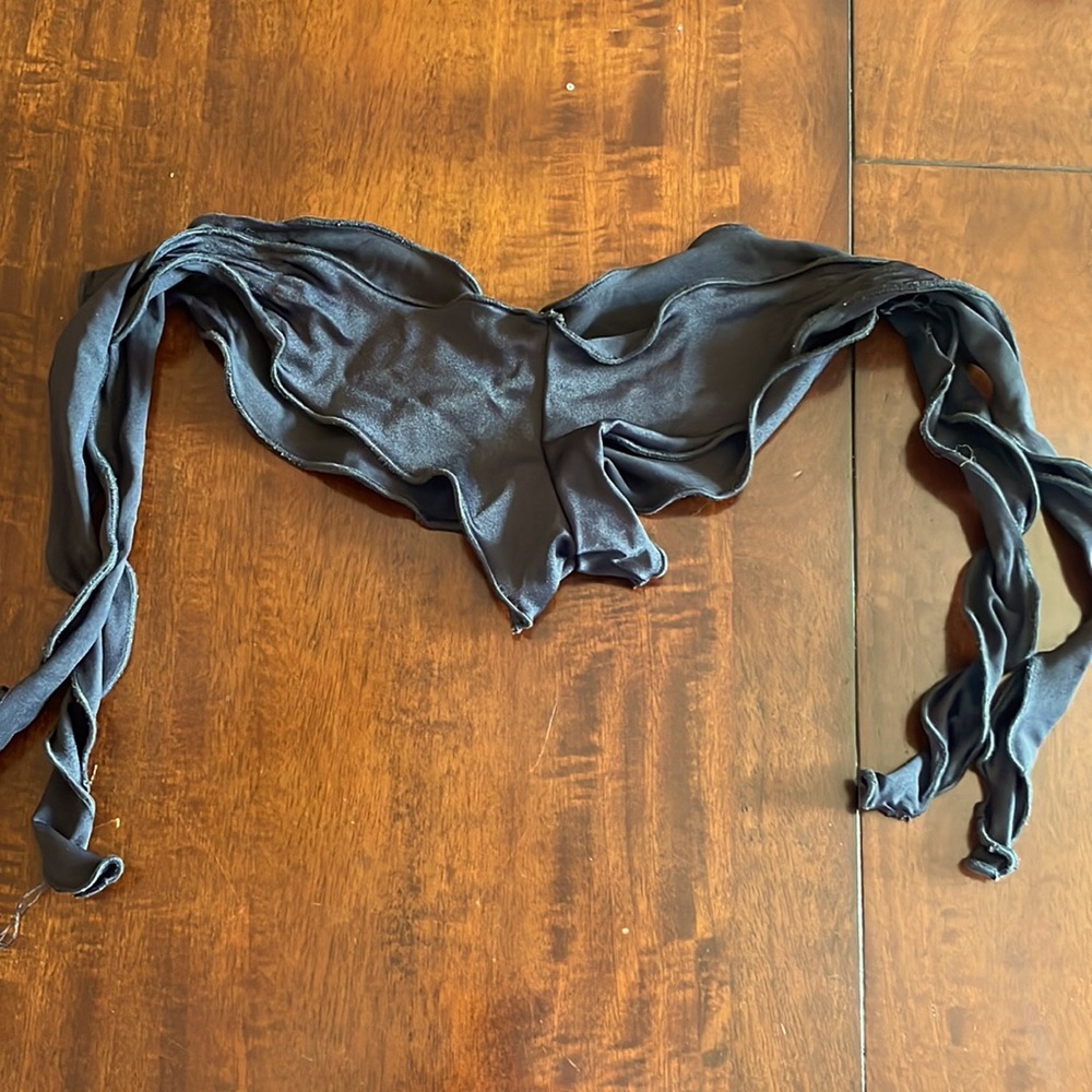 Black side ties for festival or rave costume